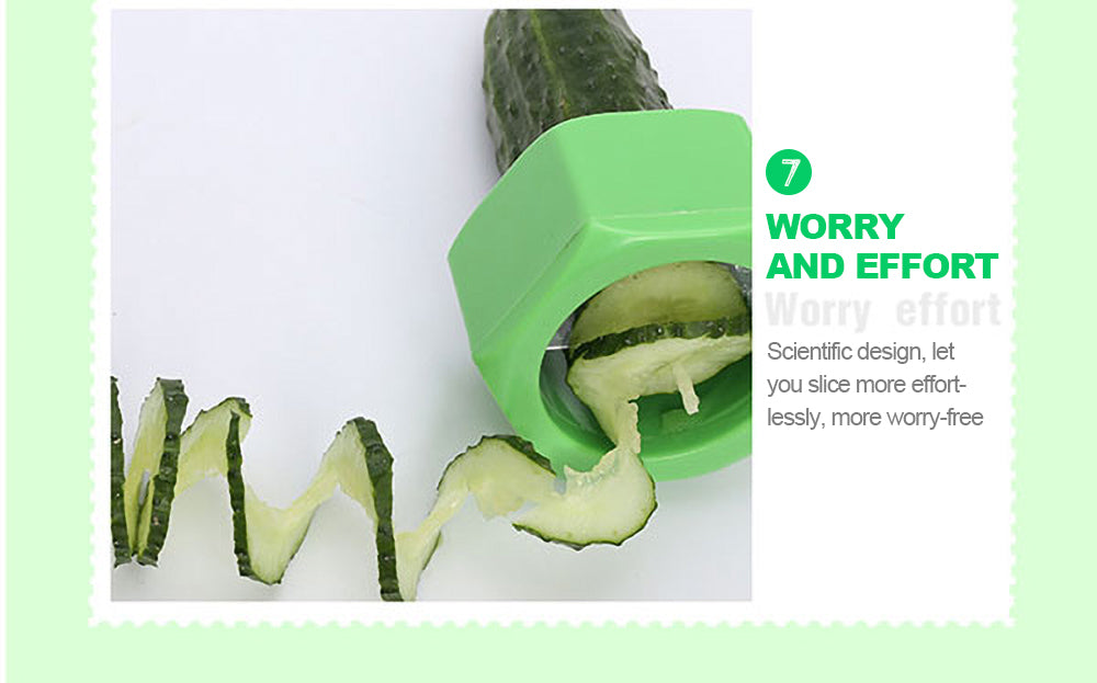 Kitchen Gadgets Spiral Knife Vegetable Cutter Kitchen Fixture Cucumber Slicer