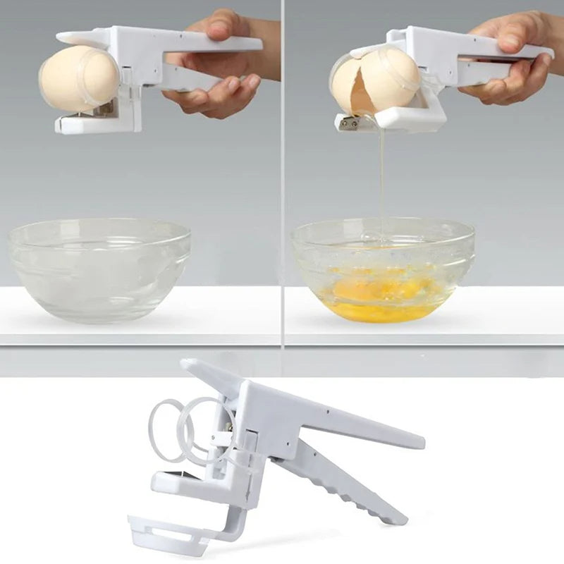 Egg Shell Cracker Handheld Plastic Egg Breaker Egg Opener Creative Egg Separator Tool Kitchen Gadgets